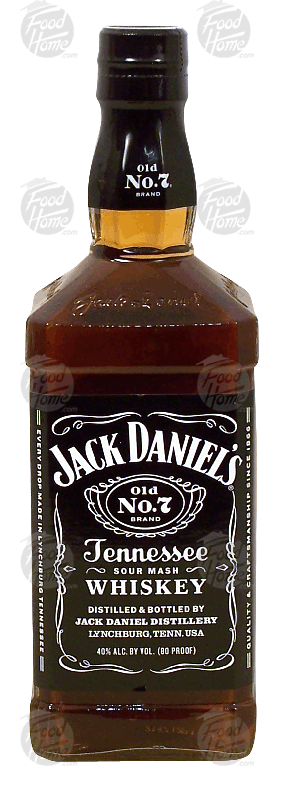 Jack Daniel's Old No. 7 tennessee sour mash whiskey, 40% alc. by vol. Full-Size Picture